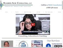 Tablet Screenshot of hundredacreconsulting.com